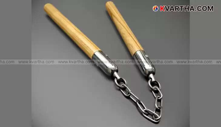 Nunchaku, a traditional martial arts weapon used in Okinawan Kobudo