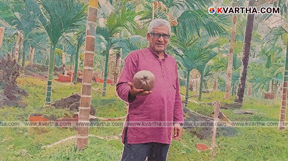 Hamsa from Cherupuzha, the borewell locating expert.