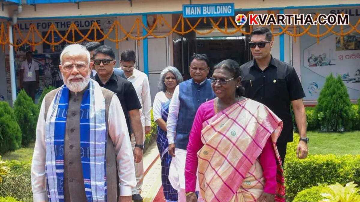 Photo of President and Prime Minister of India