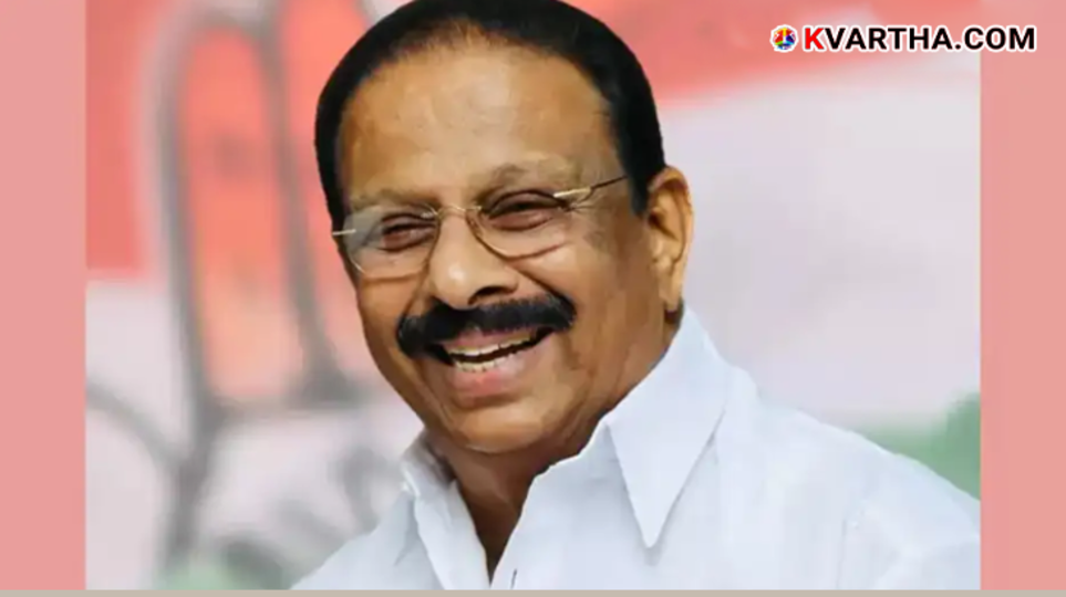  K Sudhakaran MP at a public event in Kannur