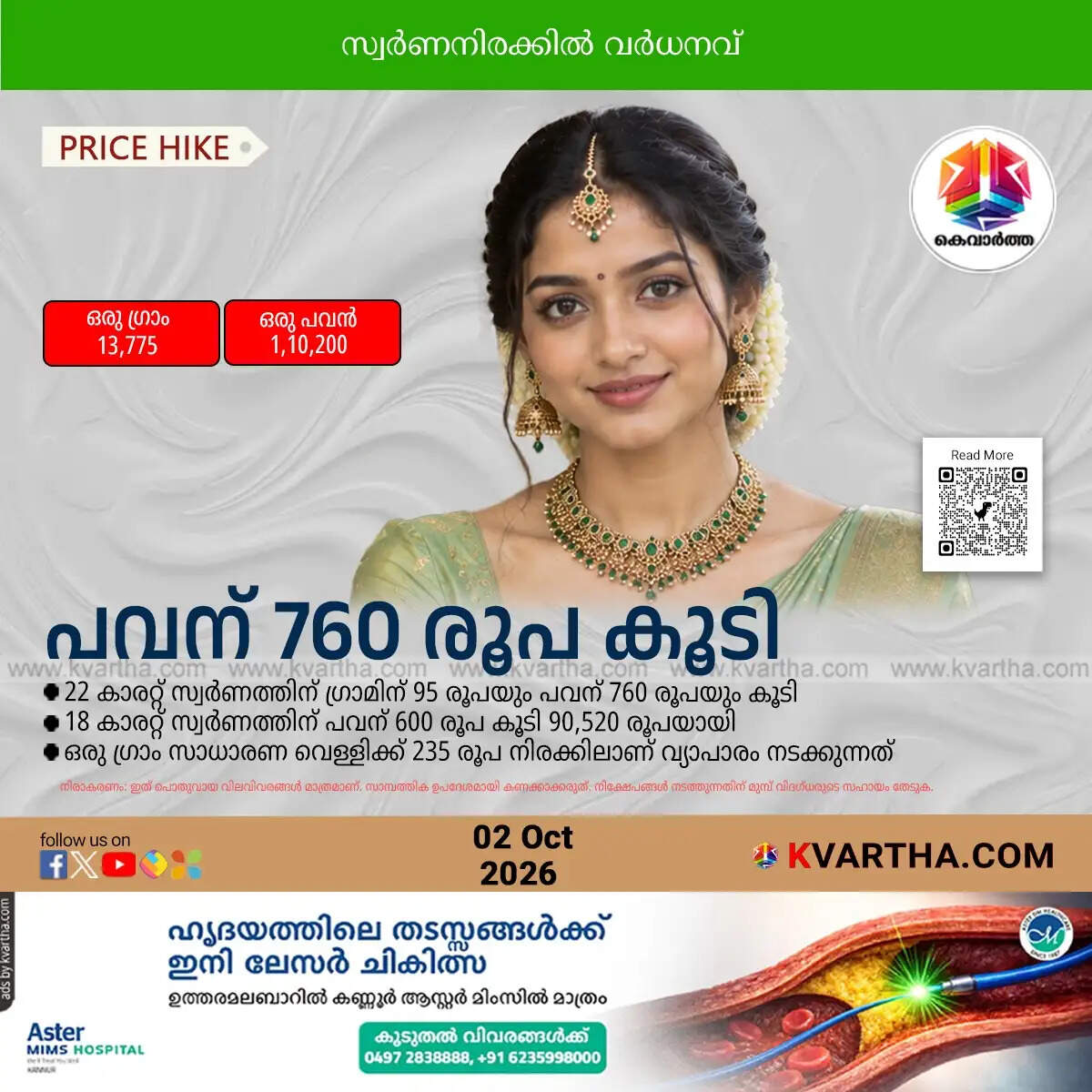 gold price increased kerala october 2 sovereign crosses