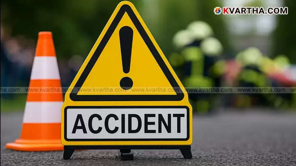 A damaged jeep, involved in the accident at Kambalakad, Wayanad.