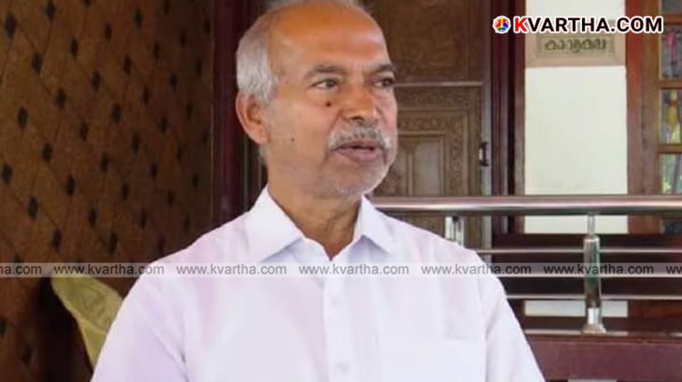 V Kunjikrishnan's book cover 'Nethruthwathe Anikal Thiruthanam' which is under controversy.