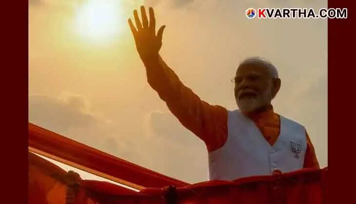 PM Modi during the 2024 Lok Sabha elections campaign trail.