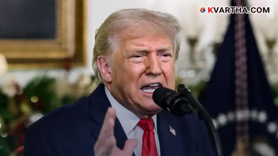 A symbolic image of Donald Trump warning Israel and the Lebanon ceasefire agreement.