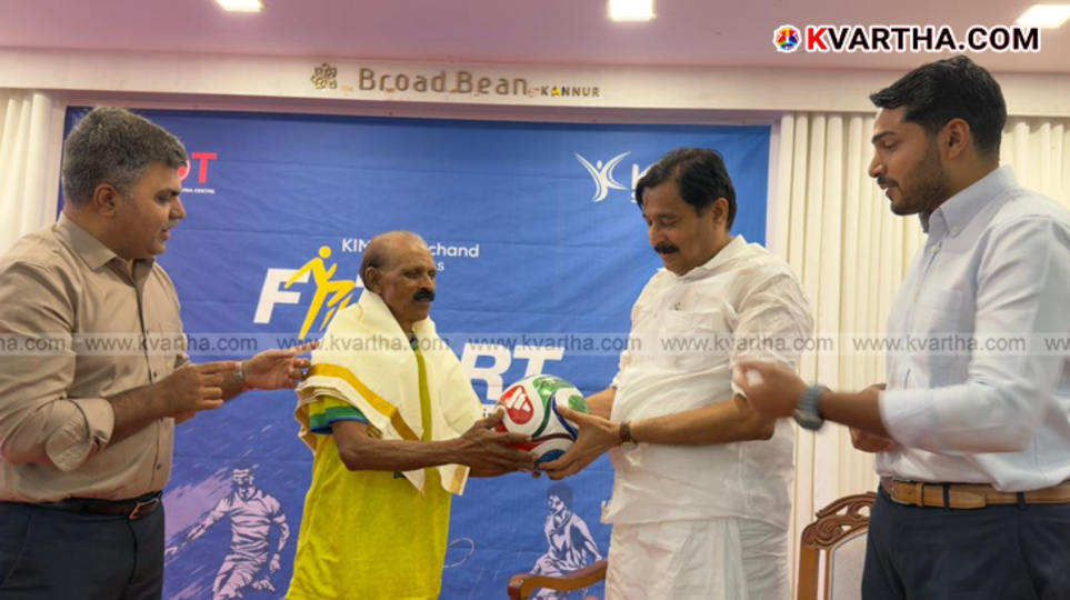  Minister V. Abdurahiman speaking at an inauguration event in Kannur.