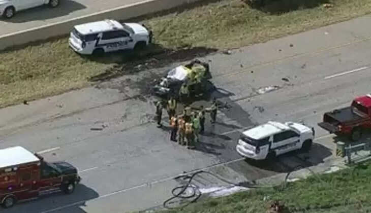damaged car involved in a fatal accident in Texas