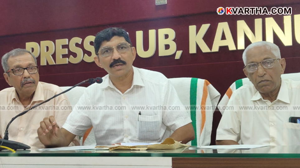 Keyi family members at a press conference in Kannur, Kerala.