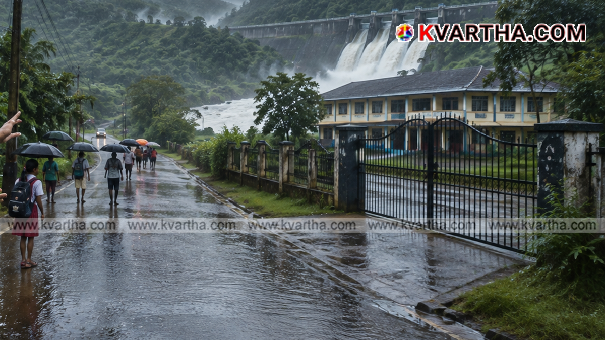  Representational image of heavy rain and weather alert in Kerala