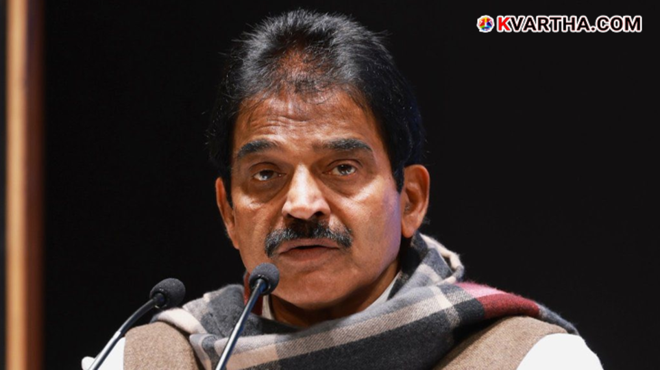 KC Venugopal addressing the media in Guruvayur regarding Kerala elections