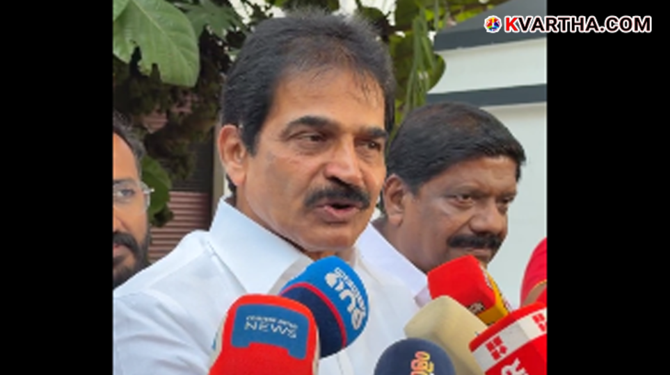KC Venugopal speaking to reporters regarding Kerala assembly election 2026
