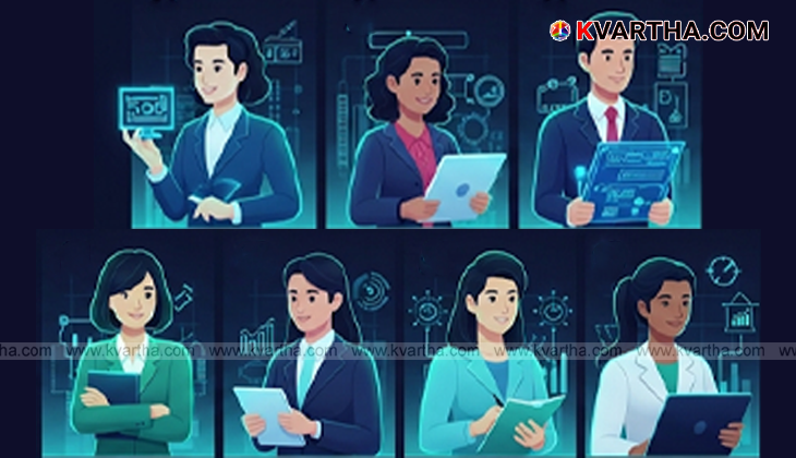 Graphic representation of AI and fast-growing jobs in the future.