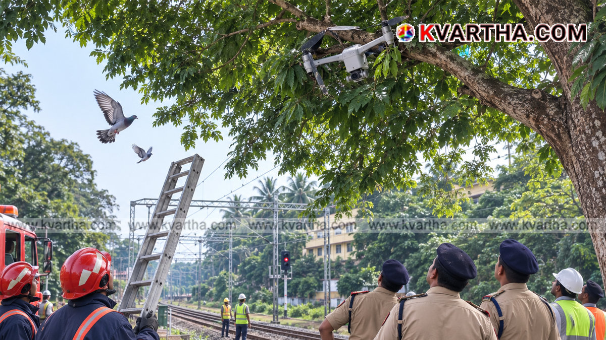 Representational image of a drone used for railway track inspection