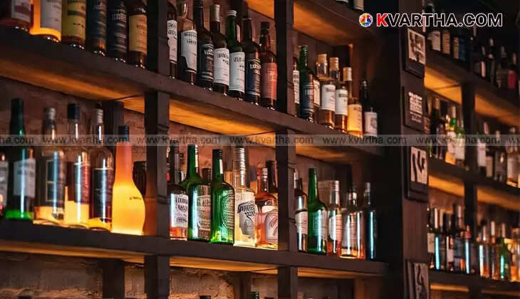 Assortment of alcoholic beverage bottles, symbolizing different types of alcohol.