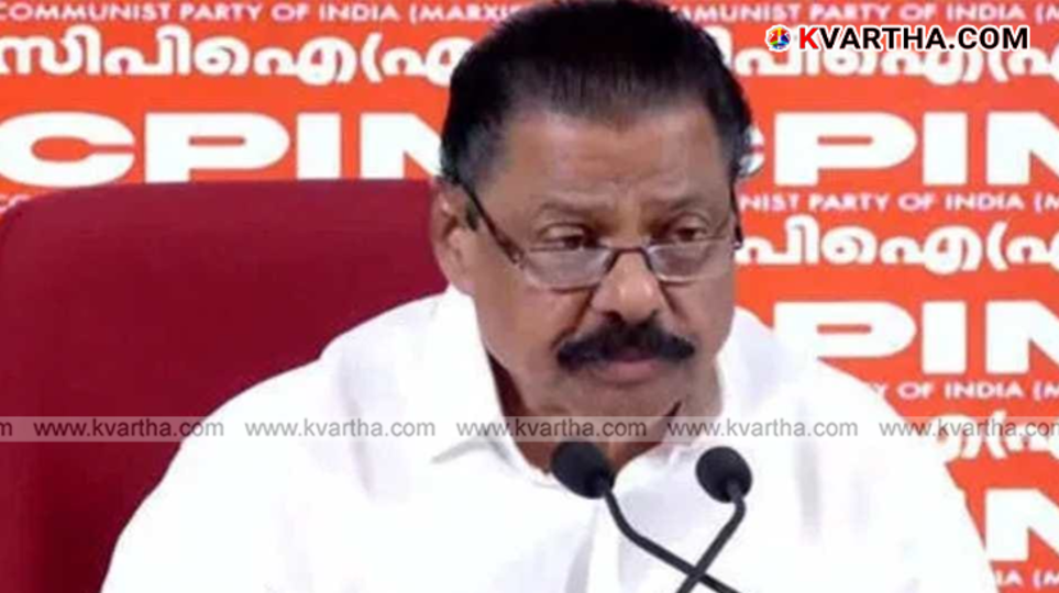 CPIM State Secretary MV Govindan addressing media in Kannur regarding SDPI vote and UDF.