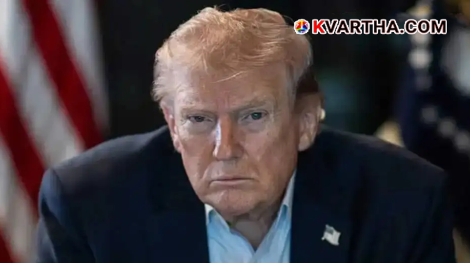 US President Donald Trump during an official briefing, speaking directly on international security and foreign policy.