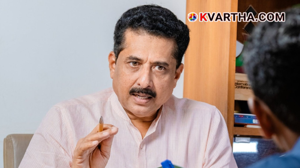 General Education Minister N. Samsudheen addressing a press conference regarding admission updates.