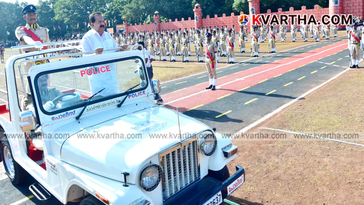Representational image of the Kerala Police passing out parade at Mangattuparamba