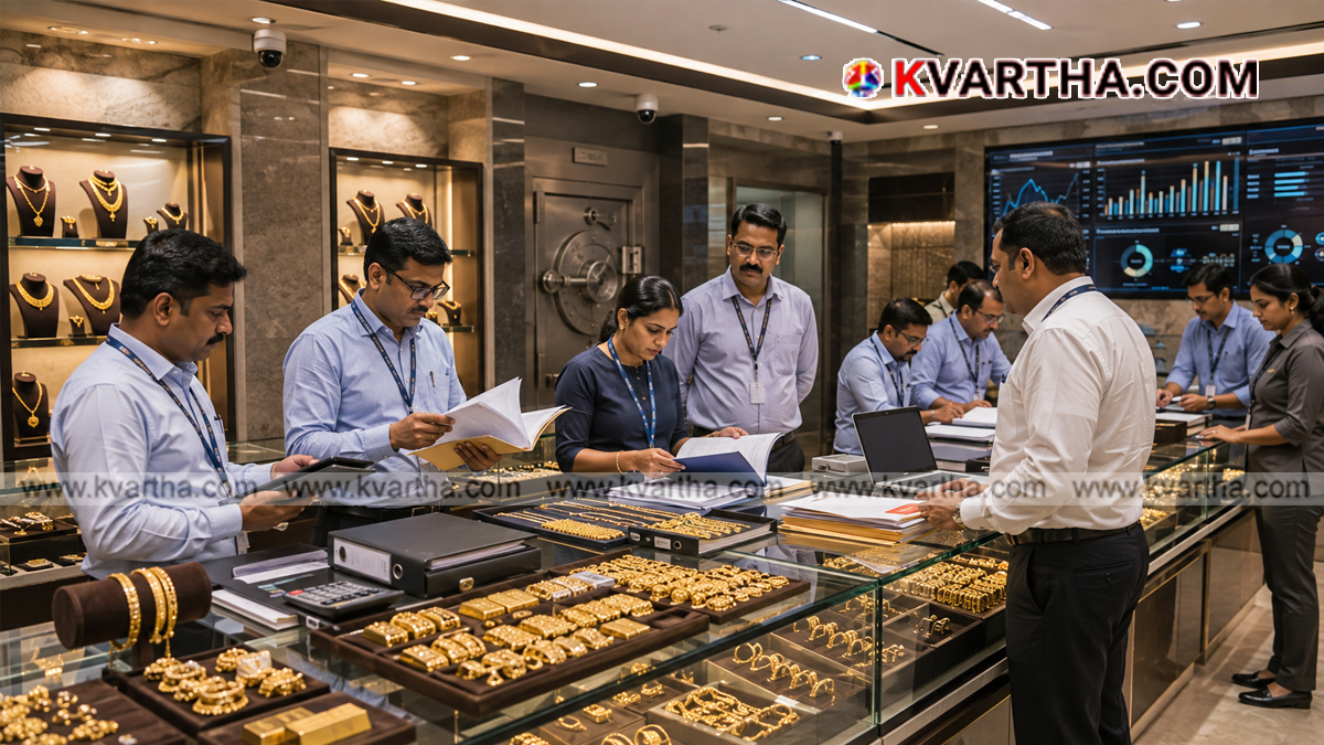  Representational image of GST intelligence officials conducting raids in Kerala