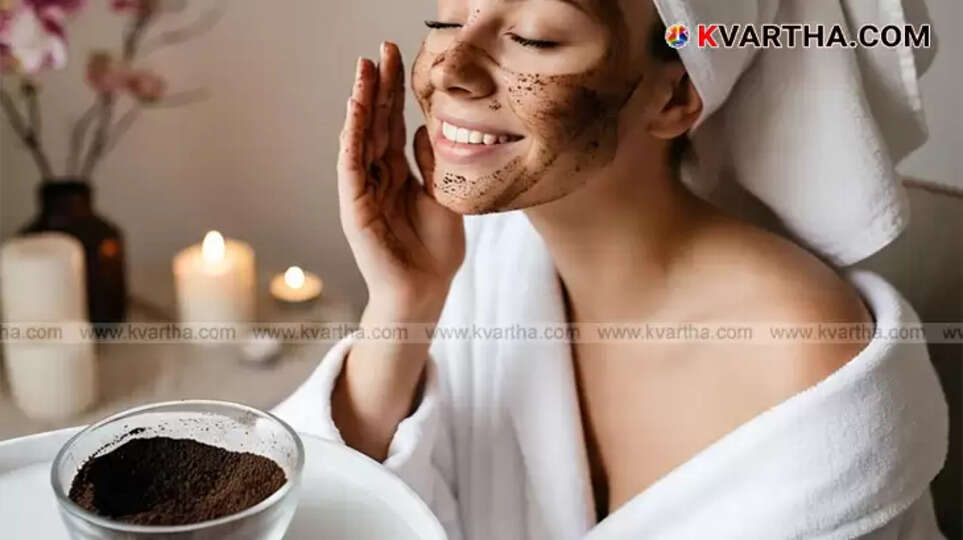 Coffee grounds and coconut oil mixture in a bowl, ready for a body scrub.