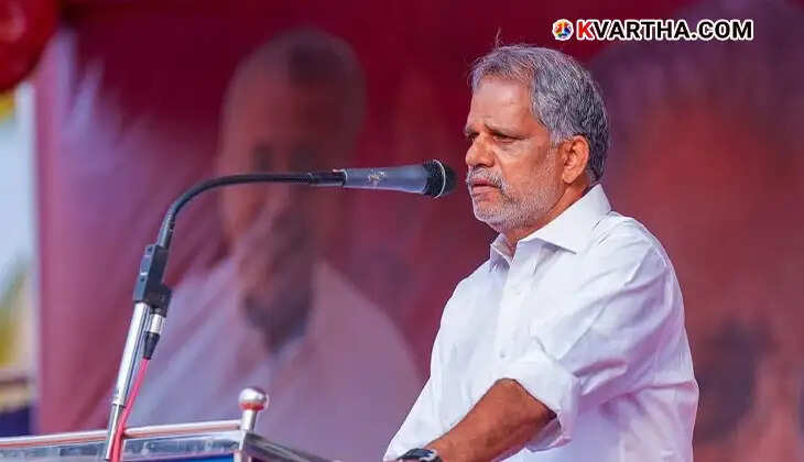 Vijiaraghavan making controversial remarks at CPI-M meeting