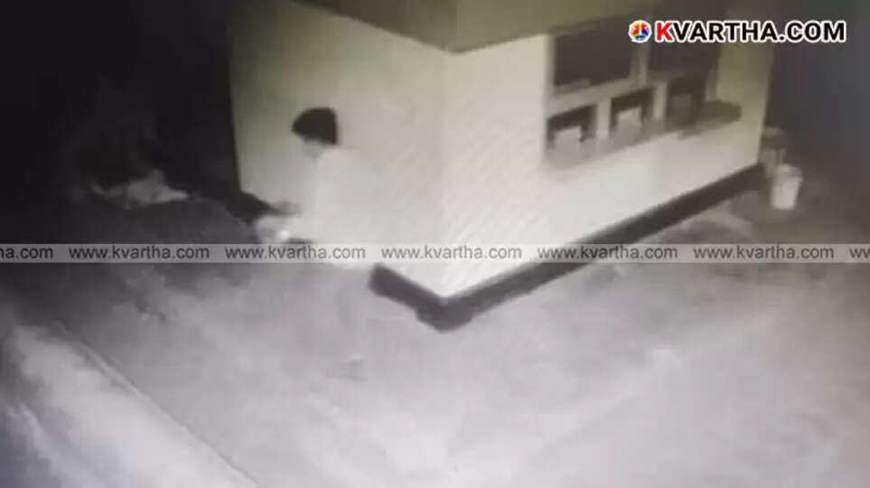 Kangol Sri Shiva Temple front view and the broken donation box area.