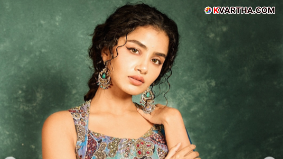 Actress Anupama Parameswaran in a serious look