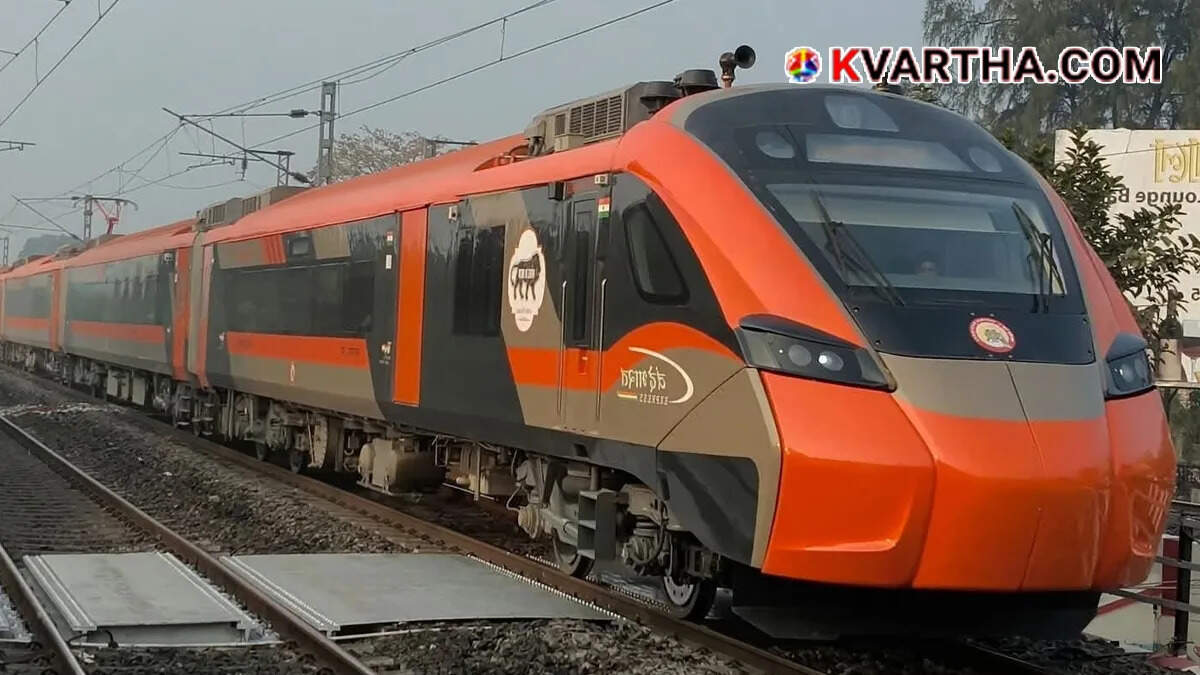 Conceptual image showing&nbsp; Vande Bharat train by Indian Railways