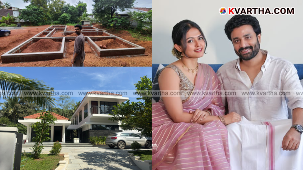 Actor Deepak Parambol and his new house named Saudham
