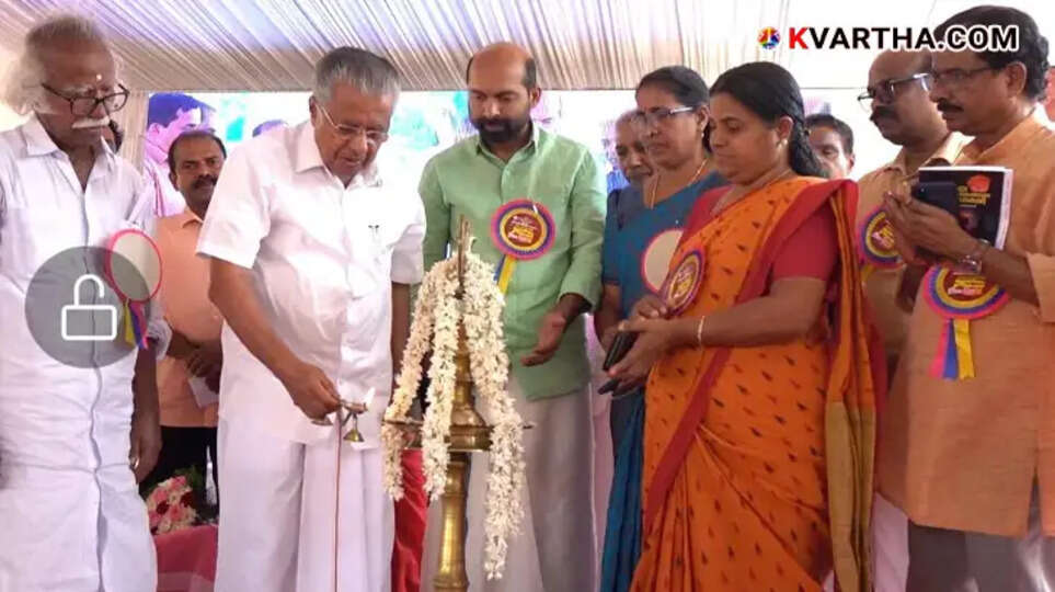 Kerala Chief Minister Pinarayi Vijayan inaugurating the Makreri Temple tourism project and museum in Kannur.