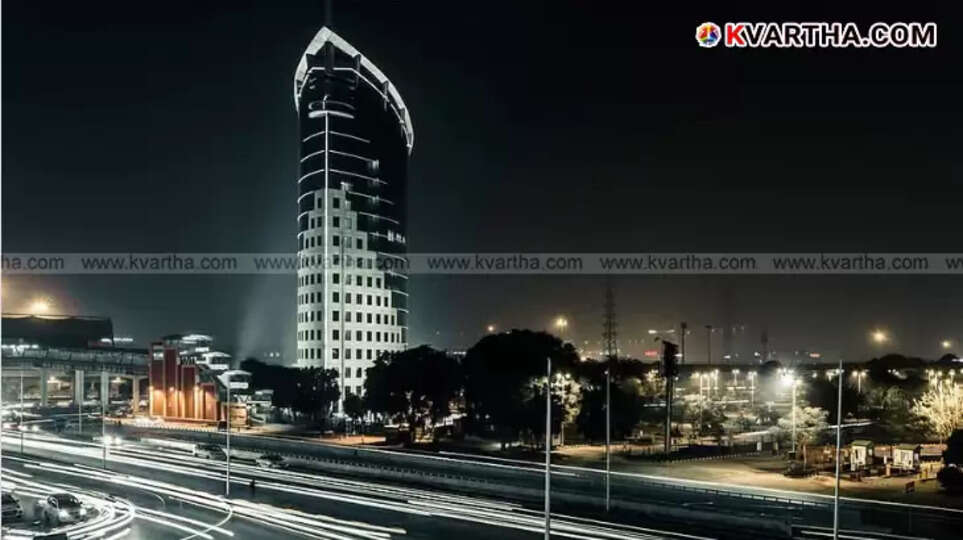 Gurugram skyline showing high-rise residential buildings.