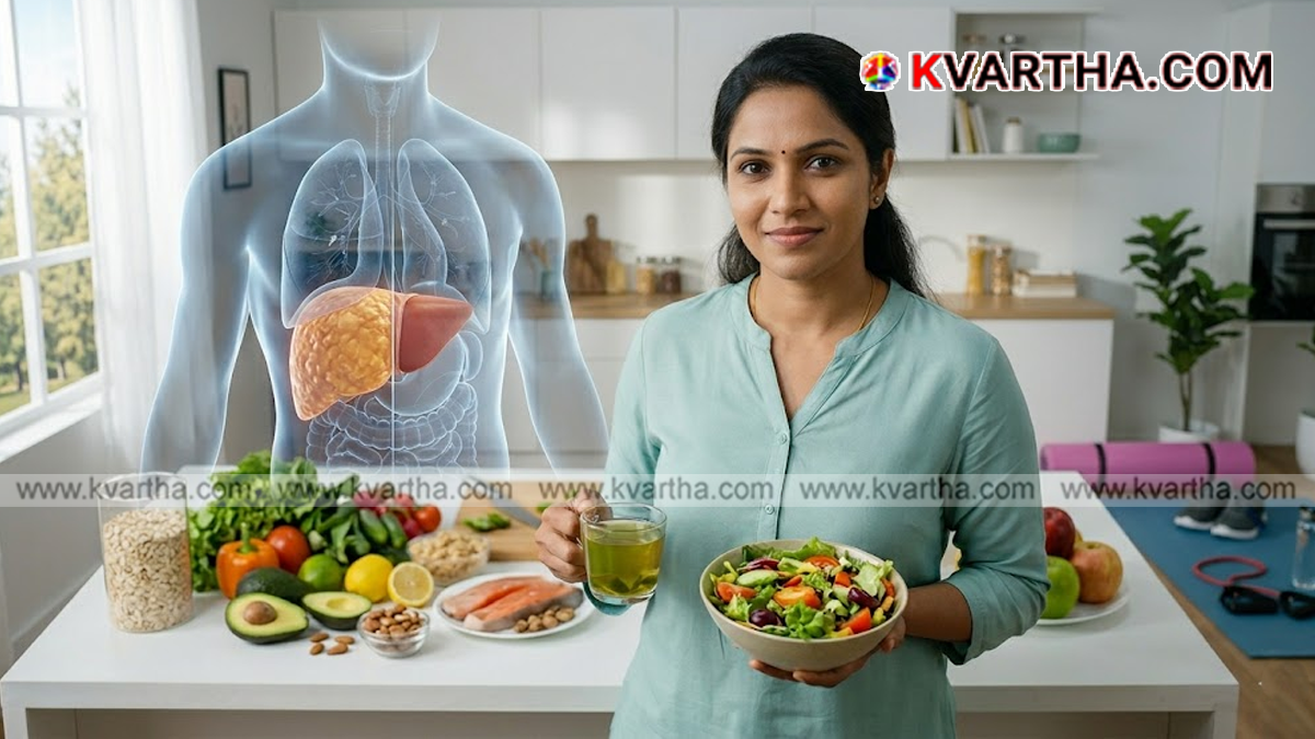 Healthy foods for a fatty liver diet.