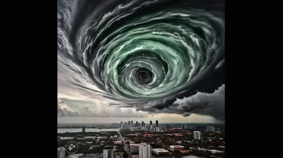 Hurricane Helane approaching Miami