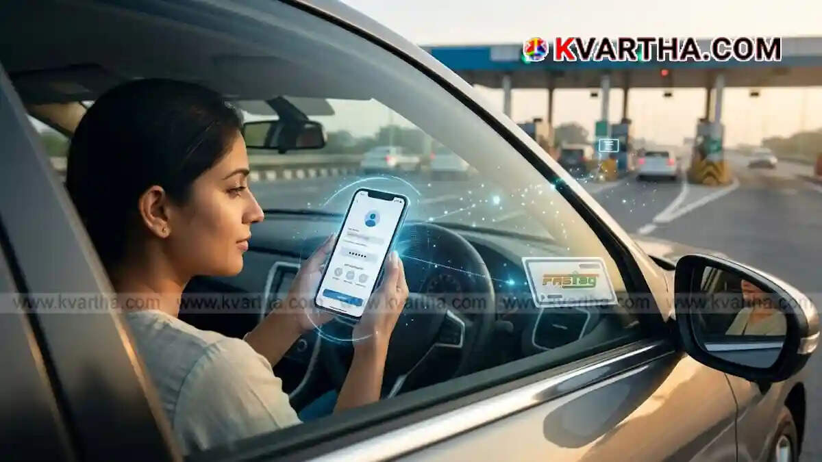 Representational image showing the FASTag mobile number update process online and offline