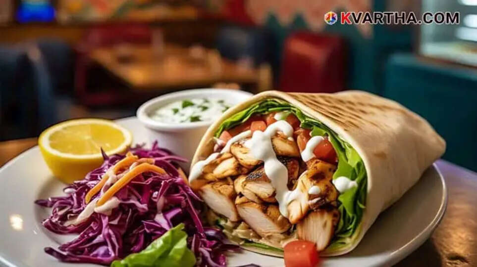 Illustration of shawarma, representing the food involved in the suspected poisoning in Thiruvananthapuram