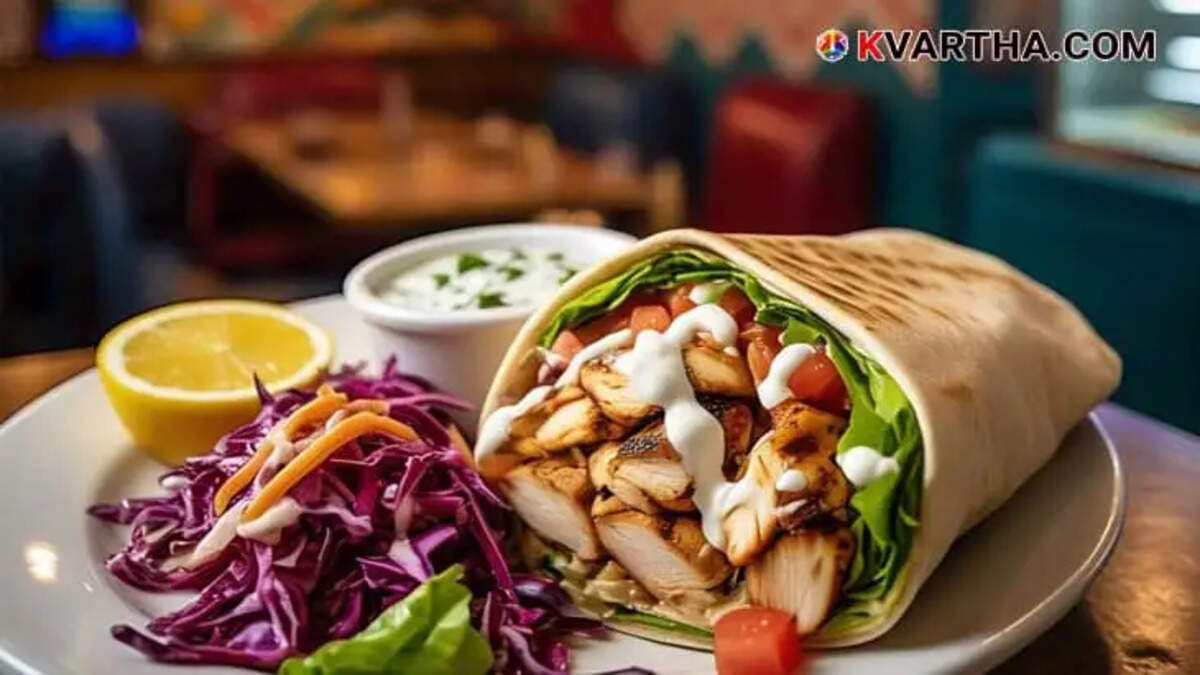 Illustration of shawarma, representing the food involved in the suspected poisoning in Thiruvananthapuram
