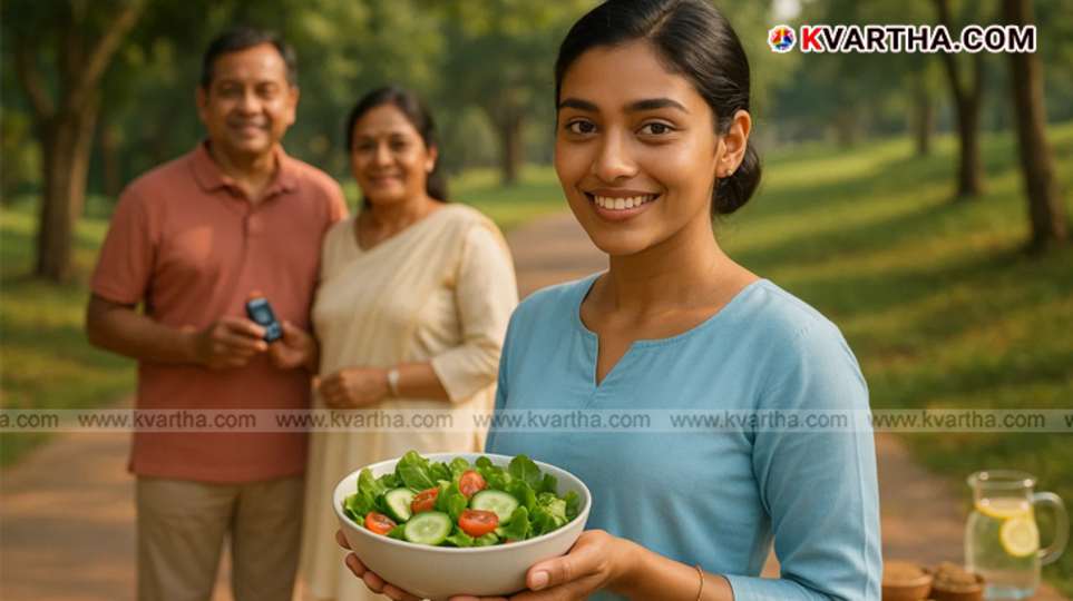  Illustration showing various oral health issues related to diabetes