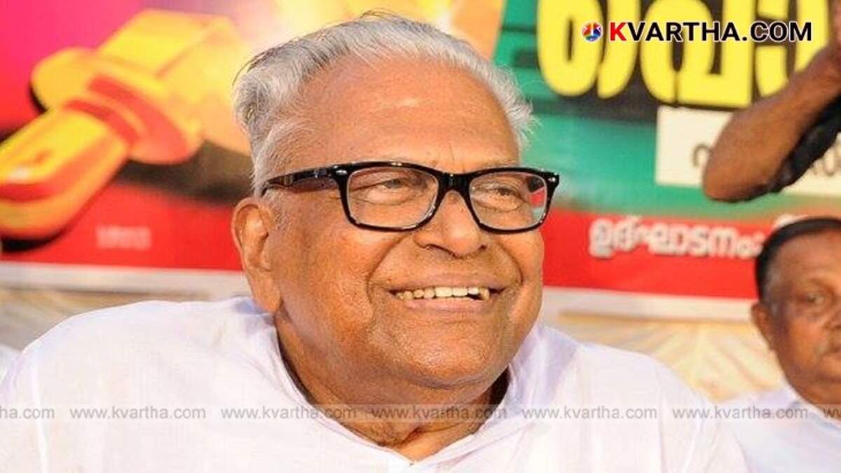 V.S. Achuthanandan, former Chief Minister of Kerala, a veteran communist leader.