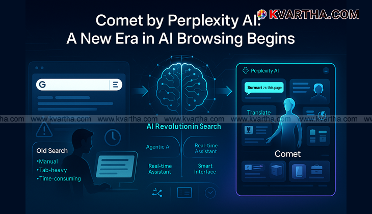 Perplexity AI Comet web browser interface screenshot