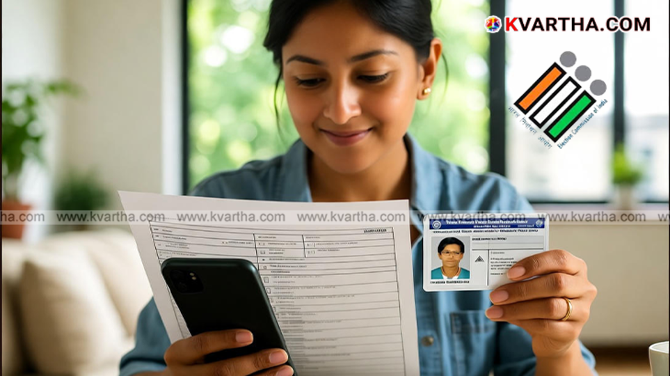 ECI officer checking electoral roll