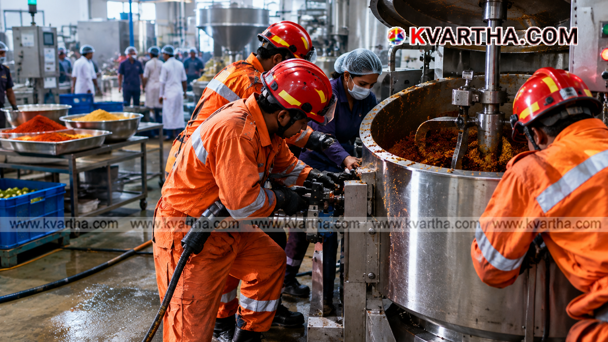 Representational image reflecting industrial accident and pickle mixing machine safety