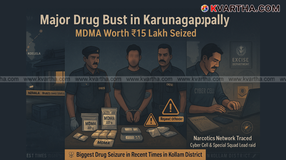 Ananthu arrested with MDMA in Karunagappally