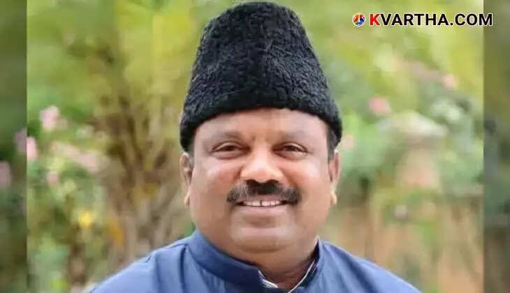 BJP leader Raufuddin during protest in Karnataka