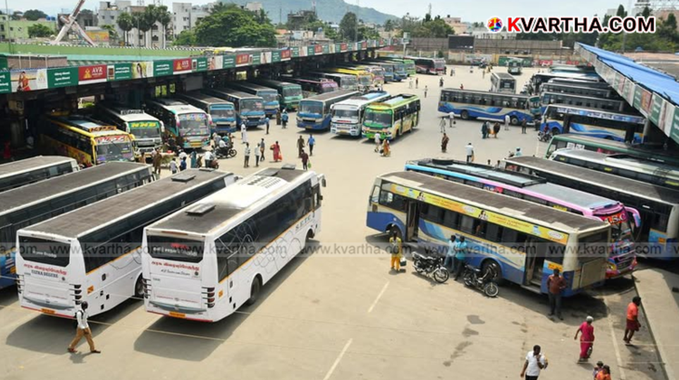 Empty bus stands and roads in Bengaluru during the Karnataka bus strike.