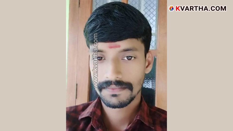 Photo of Shibin, the school clerk who was found dead in Panoor.