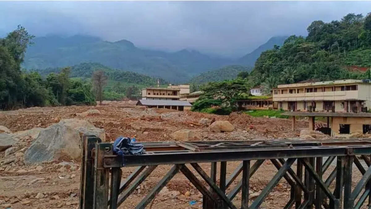 A devastated village in Wayanad after the landslide