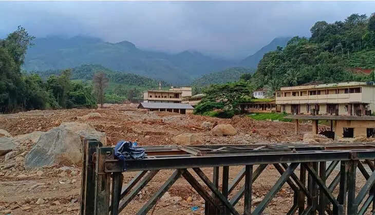 A devastated village in Wayanad after the landslide