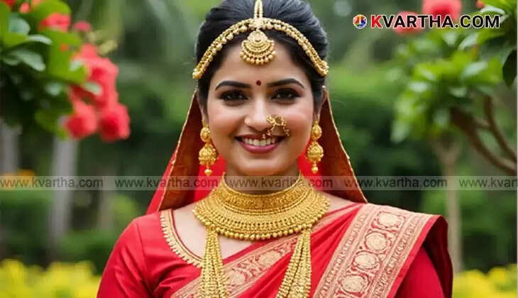 Bride Representing Kerala Gold Price 15