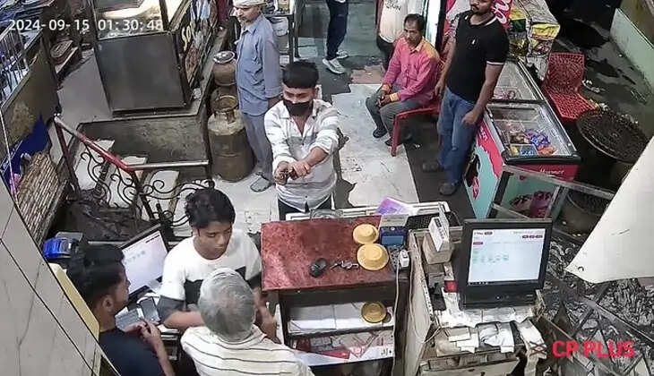 Delhi hotel robbery CCTV footage