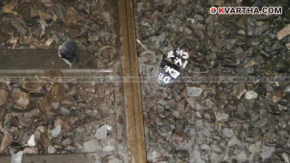 Stones found on railway track in Kannur